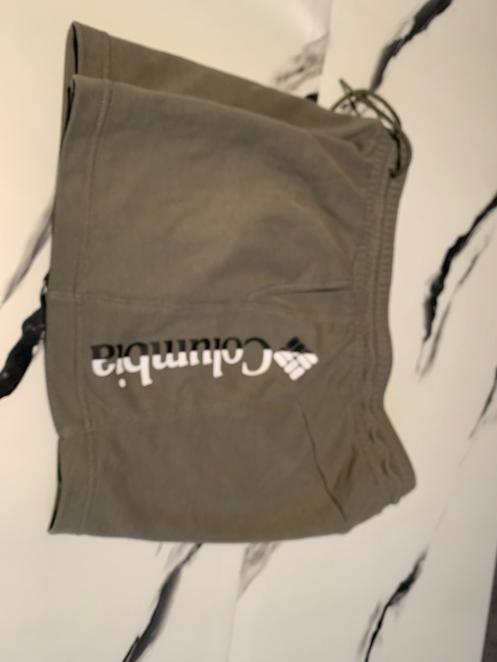 Columbia Olive Green Drawstring Active Shorts